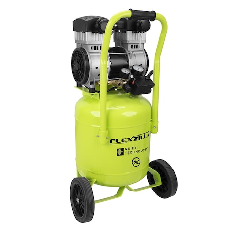 Flexzilla Air Compressor with Quiet Technology, Portable, 2 HP, 10 Gallon, Industrial Grade Pump CB20100F